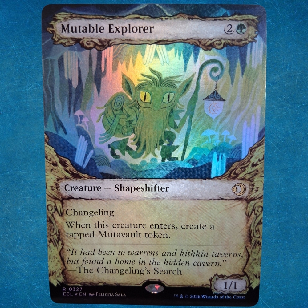 MTG (FOIL) Mutable Explorer (Showcase) - Lorwyn Eclipsed Magic The Gathering